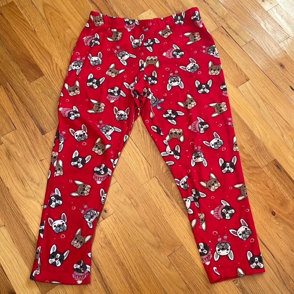 Secret Treasures Soft Fleece Pajama Bottoms. “Doggies”Size Large (12-14)  EUC